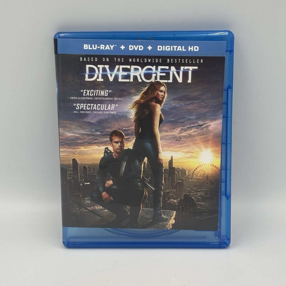 Divergent (Blu-ray + DVD + Slipcover, 2014)